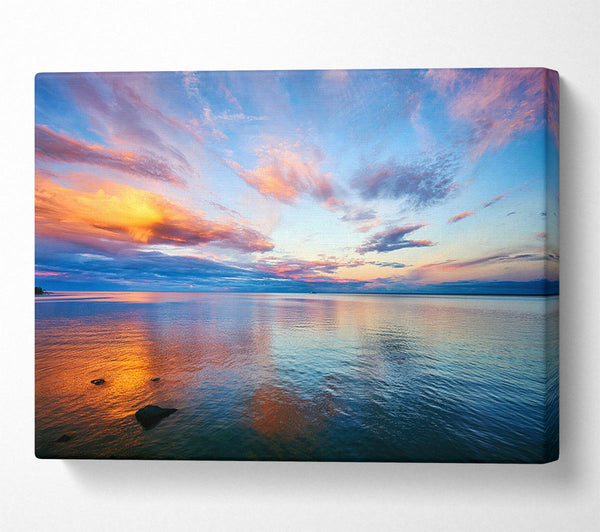  A Canvas Print of Nothing But Ocean Skies Canvas Art