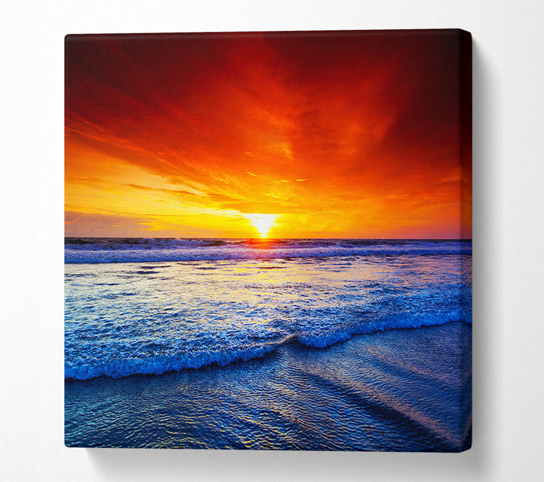  A Canvas Print of Fierce Ocean Skies Canvas Wall Art