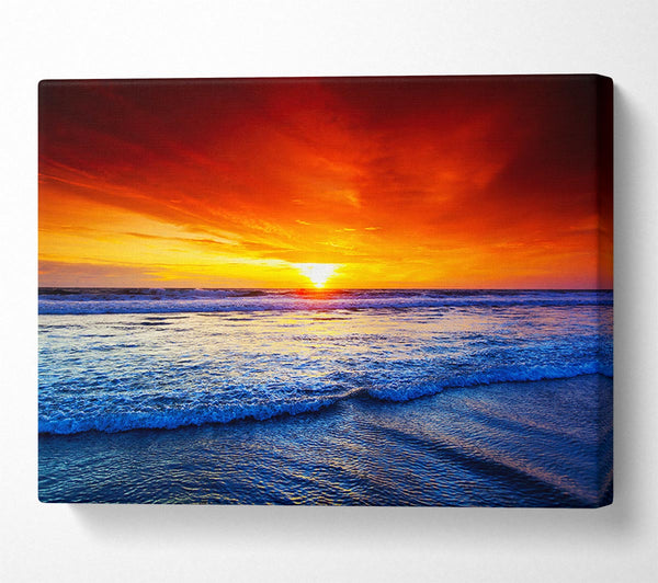  A Canvas Print of Fierce Ocean Skies Canvas Wall Art