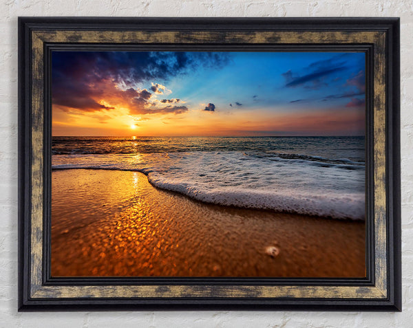 As The Waves Get Closer Framed Print