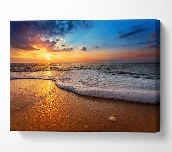  A Canvas Print of As The Waves Get Closer Canvas Print