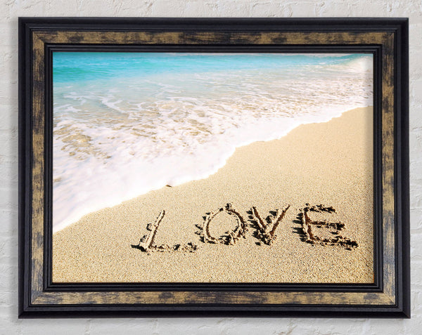 Just Love Framed Print