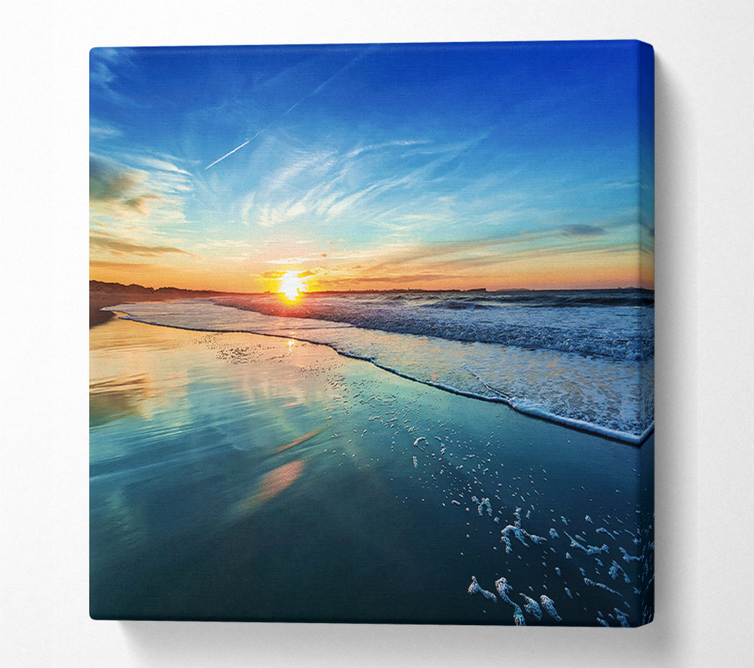  A Canvas Print of Turquoise Ocean Swell Canvas Art