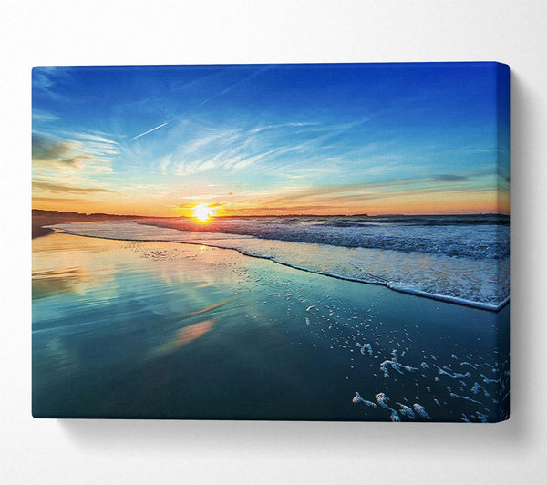  A Canvas Print of Turquoise Ocean Swell Canvas Art