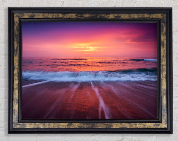 Stunning Ocean Movement Framed Print