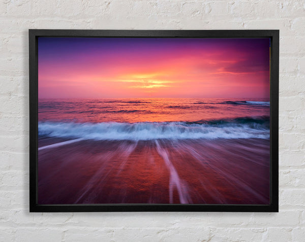 Stunning Ocean Movement Framed Print