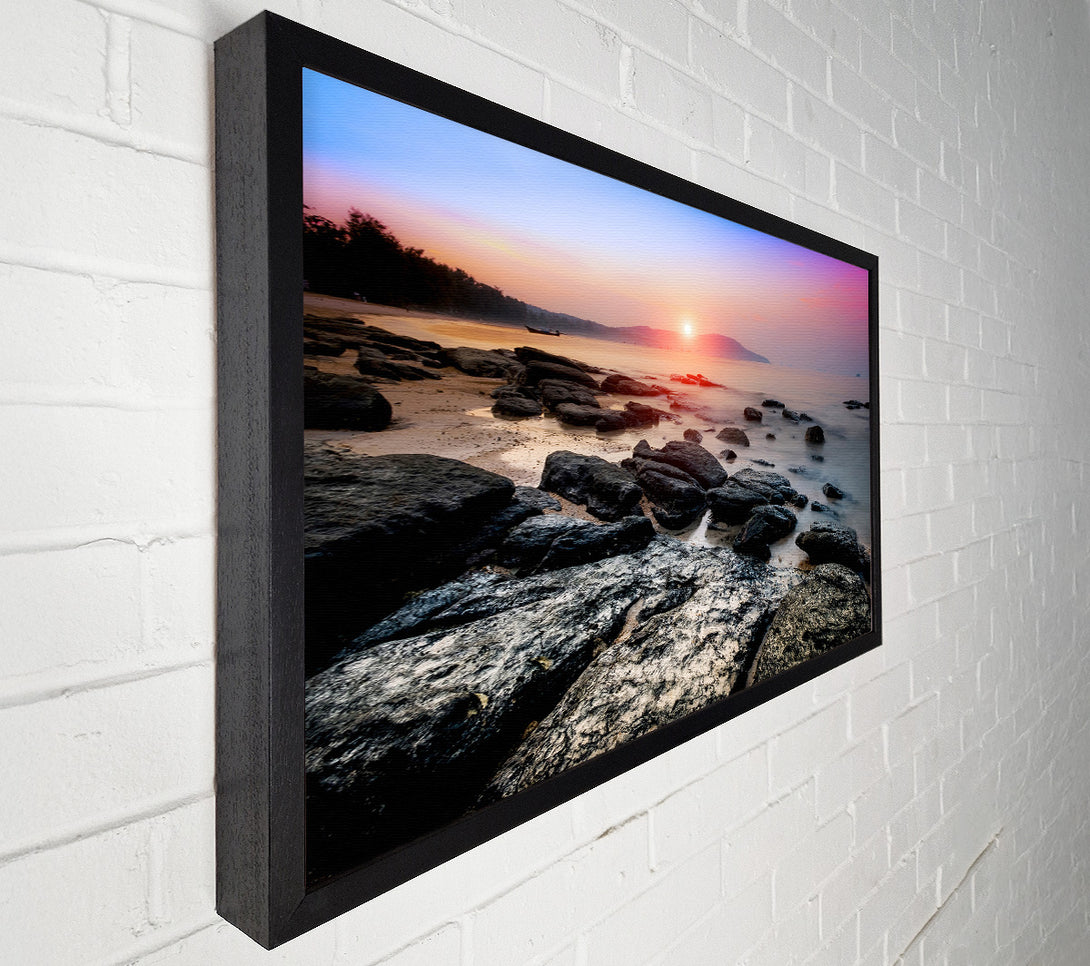  A Canvas Print of Ocean Rock Beauty Canvas Wall Art