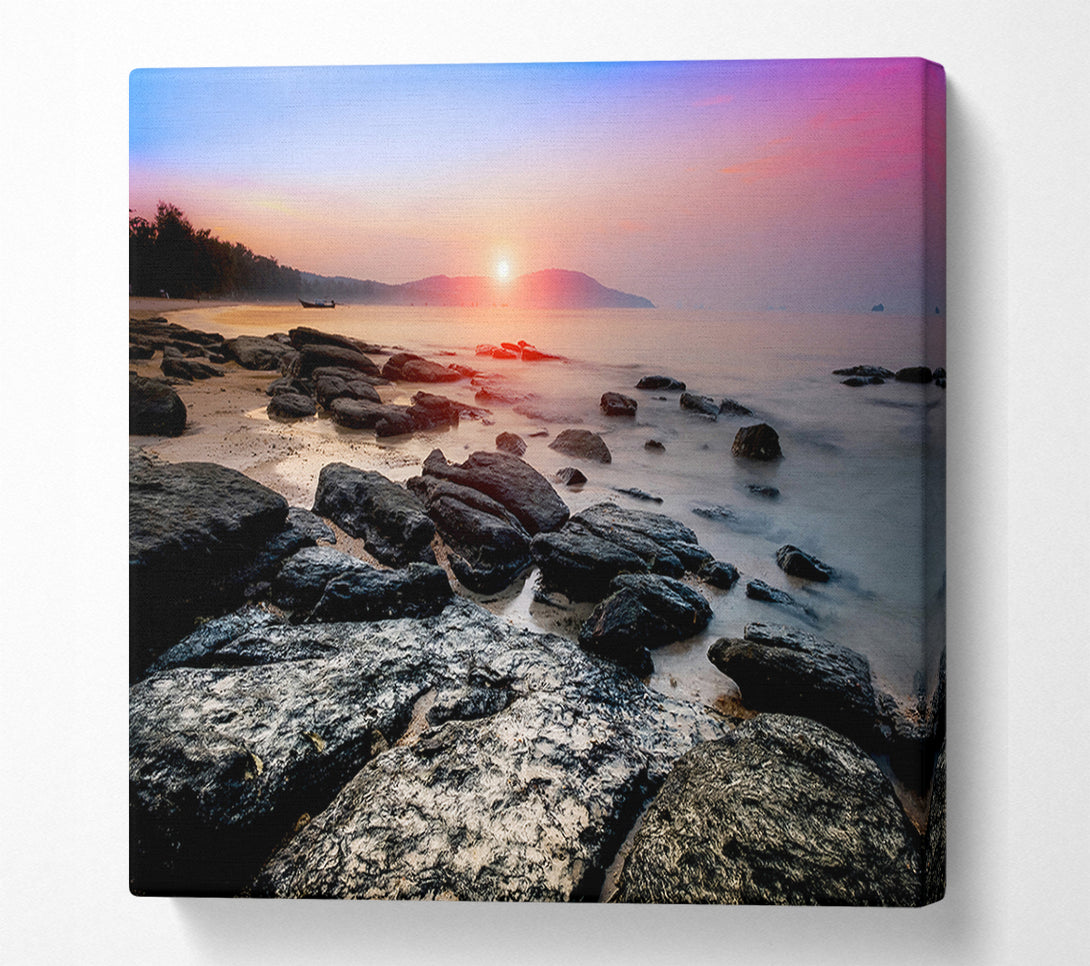  A Canvas Print of Ocean Rock Beauty Canvas Wall Art