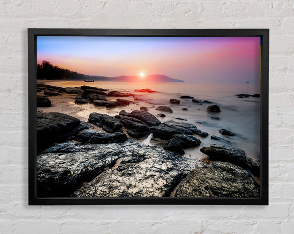 Ocean Rock Beauty Framed Print