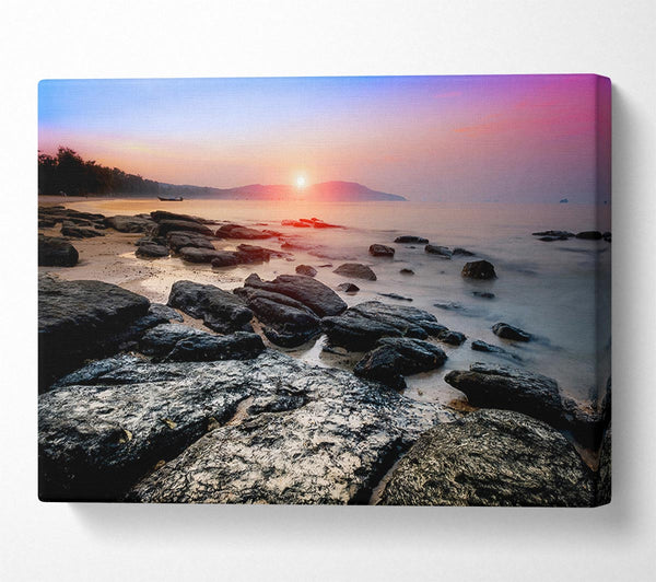  A Canvas Print of Ocean Rock Beauty Canvas Wall Art