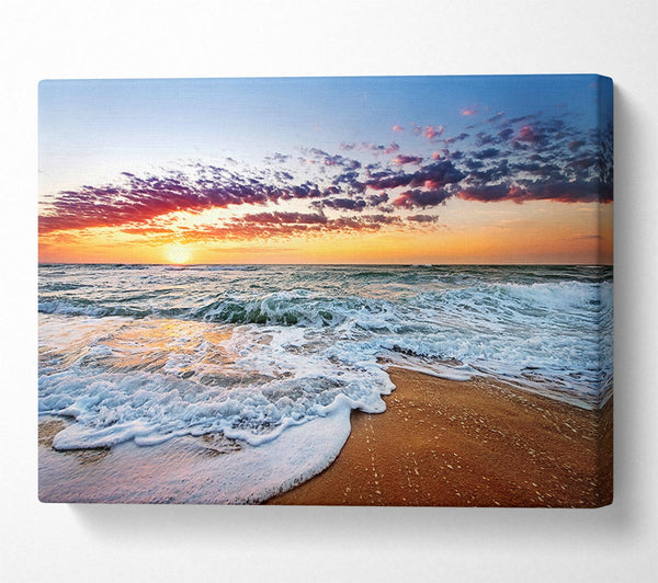  A Canvas Print of Ocean Sunset Swell Canvas Print
