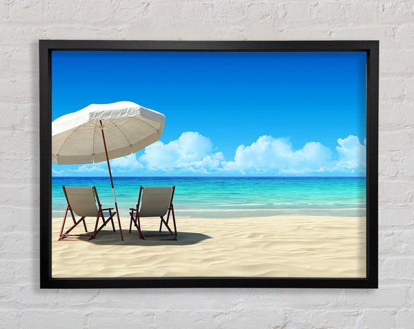 Paradise For Two Framed Print