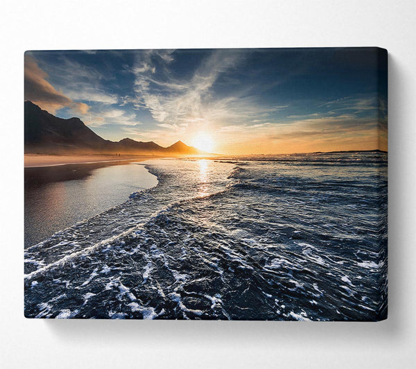  A Canvas Print of Cliffs Of The Ocean Sun Canvas Wall Art