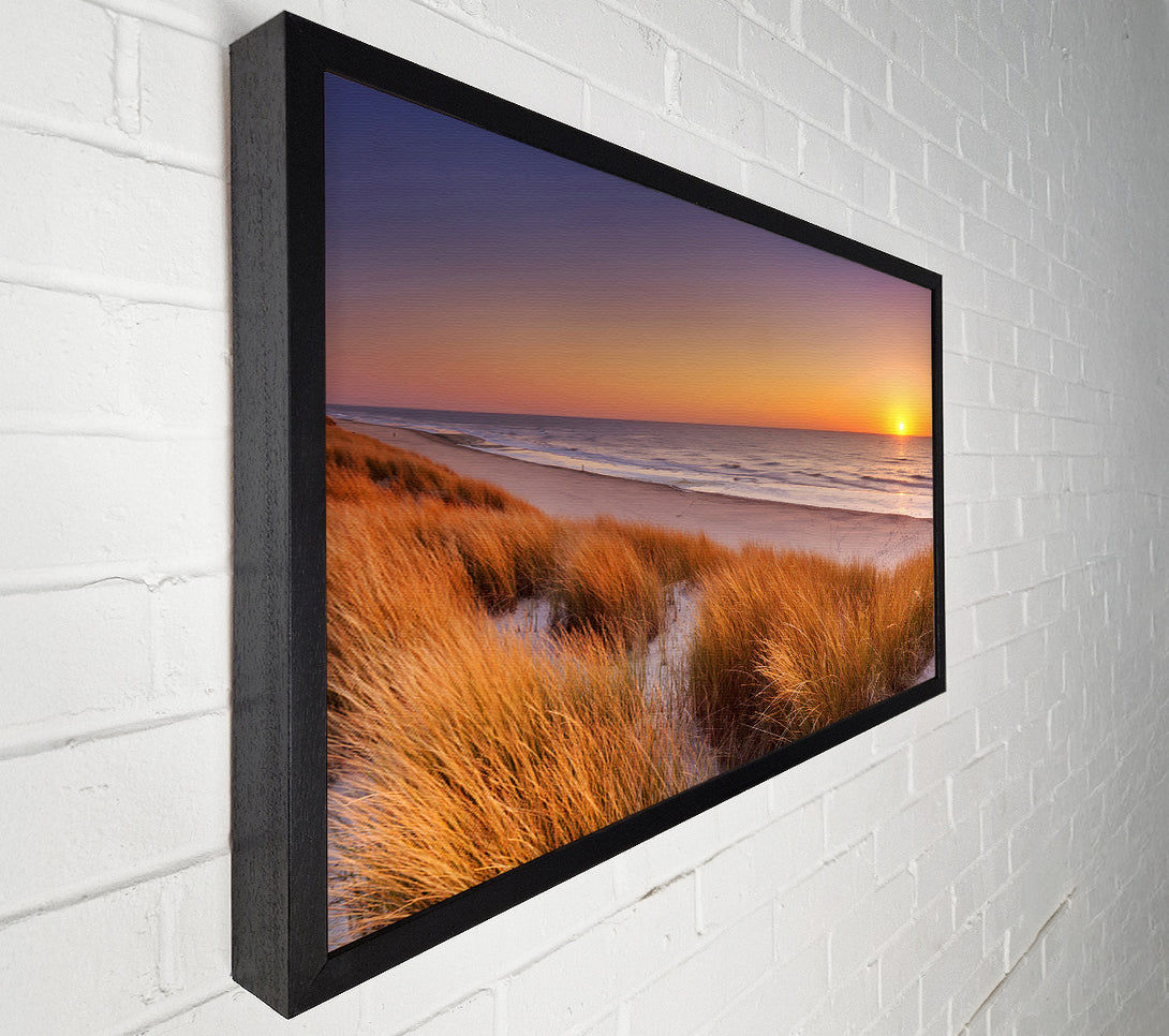  A Canvas Print of Sand Dune Sunset Canvas Art