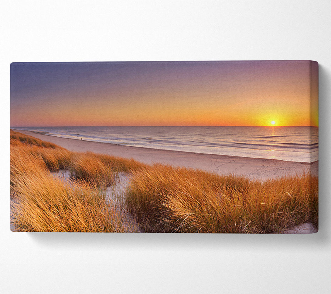  A Canvas Print of Sand Dune Sunset Canvas Art