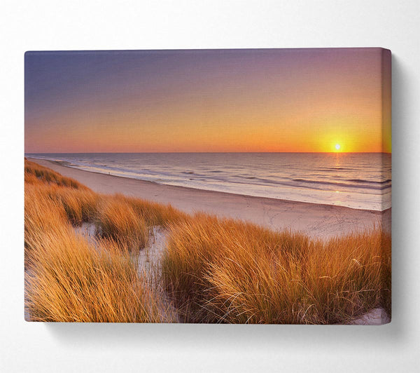  A Canvas Print of Sand Dune Sunset Canvas Art