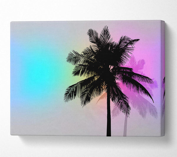  A Canvas Print of Psychedelic Palm Skies Canvas Art