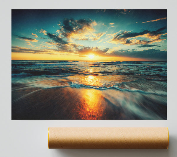 Fire Sunset Glow Giclee Print