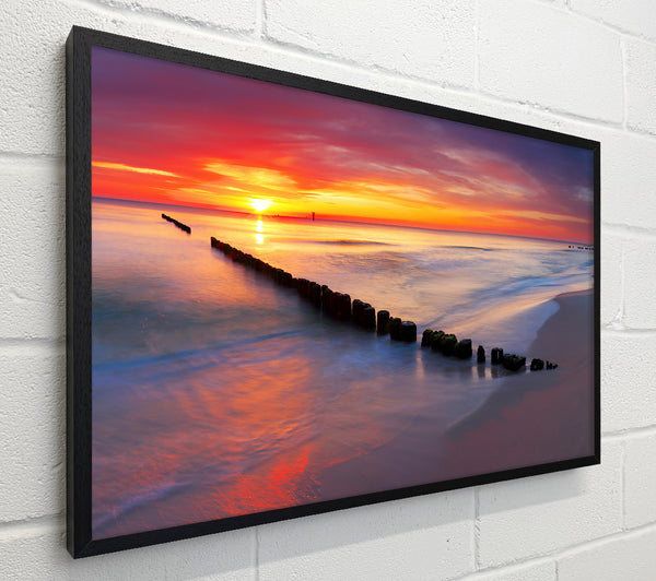 Movement Of The Sunset Ocean
