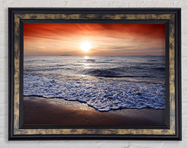 Sparkling Ocean Framed Print
