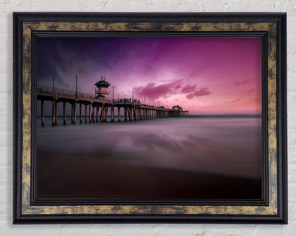 Stars In The Pink Skies Framed Print