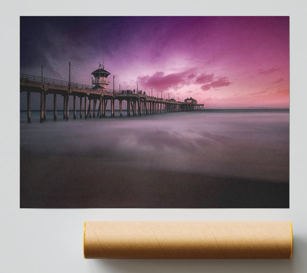 Stars In The Pink Skies Giclee Print