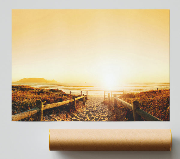 Sunrise Walk To The Ocean Giclee Print