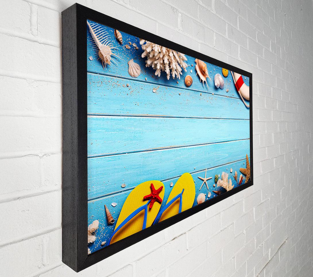  A Canvas Print of Beach Living Canvas Print