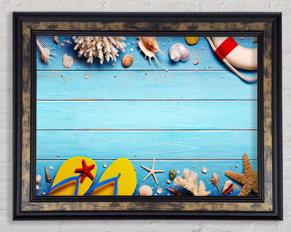 Beach Living Framed Print