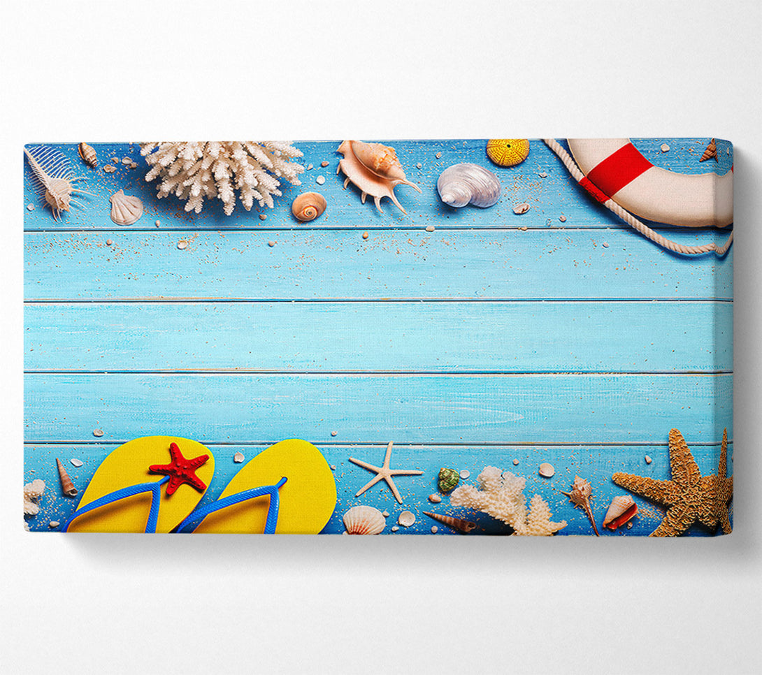  A Canvas Print of Beach Living Canvas Print
