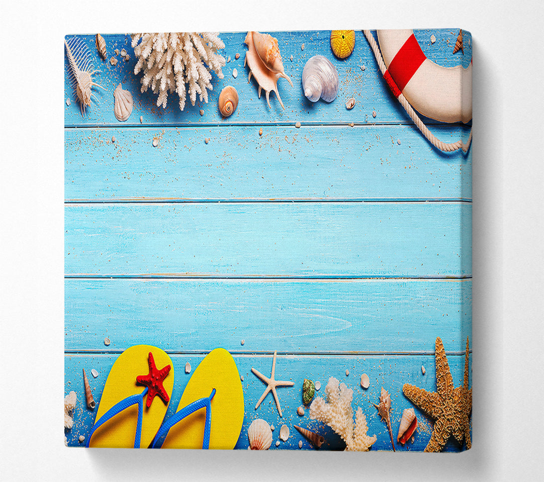  A Canvas Print of Beach Living Canvas Print