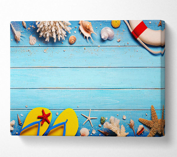  A Canvas Print of Beach Living Canvas Print