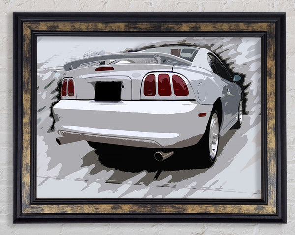 Retro Rear Framed Print