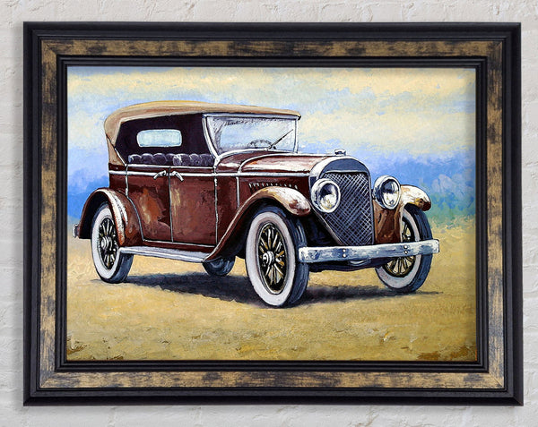 British Vintage Beauty Framed Print