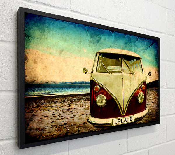 Beach VW Camper Van