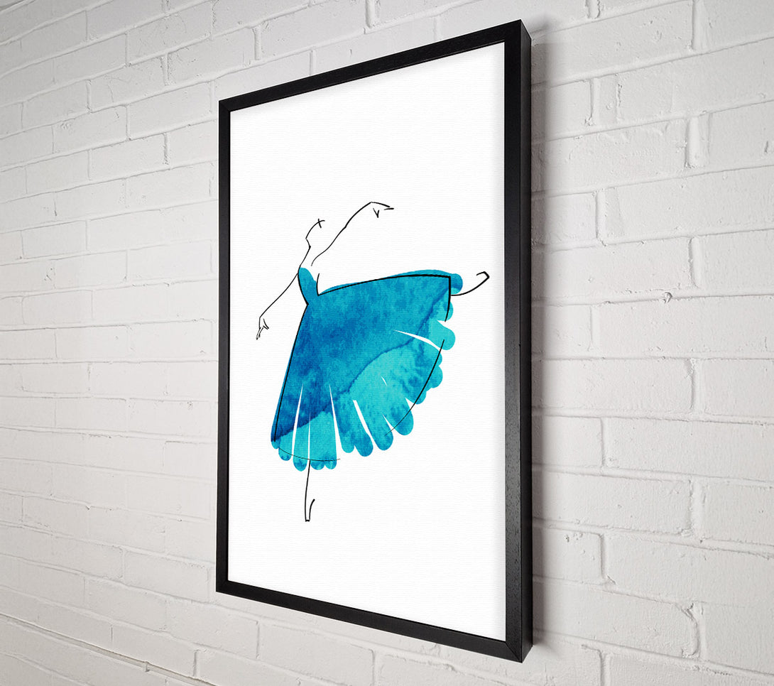  A Canvas Print of Blue Ballerina 2 Canvas Art