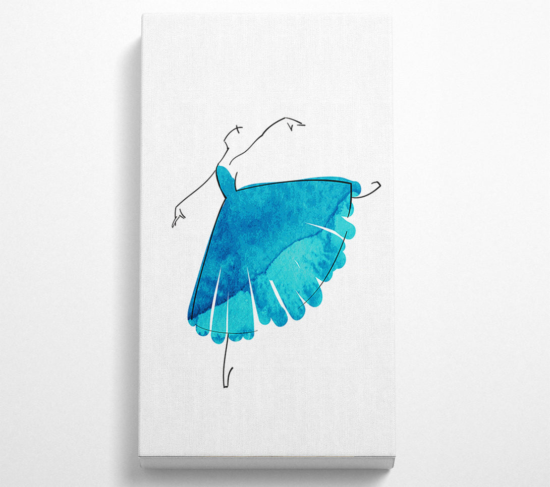  A Canvas Print of Blue Ballerina 2 Canvas Art