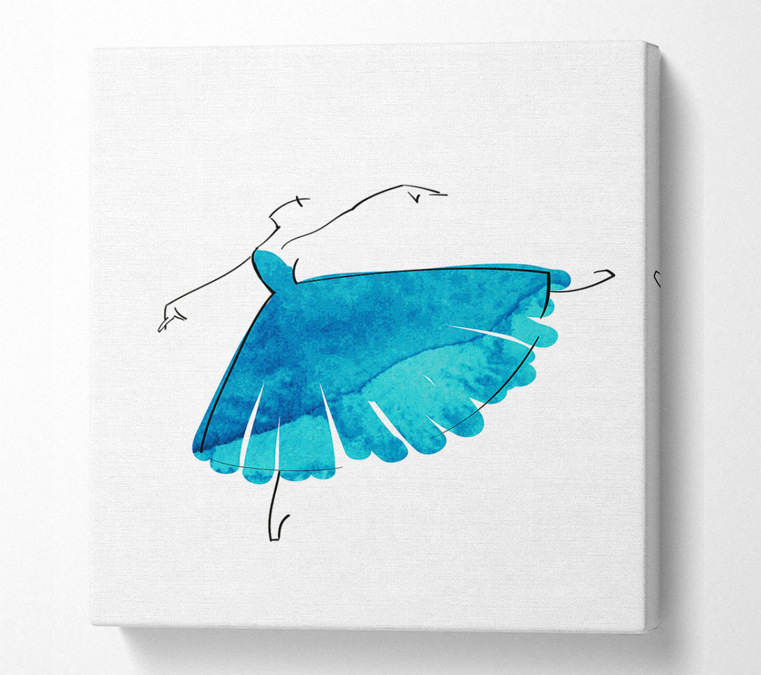  A Canvas Print of Blue Ballerina 2 Canvas Art