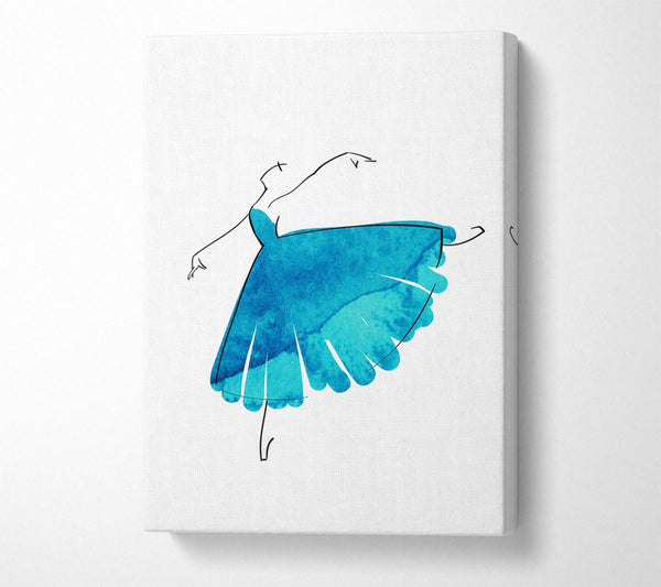  A Canvas Print of Blue Ballerina 2 Canvas Art