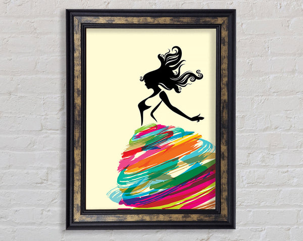 Rainbow Dancer Framed Print