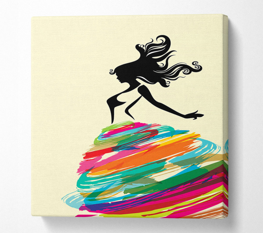  A Canvas Print of Rainbow Dancer Canvas Art
