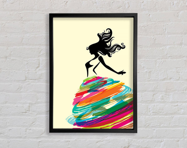 Rainbow Dancer Framed Print