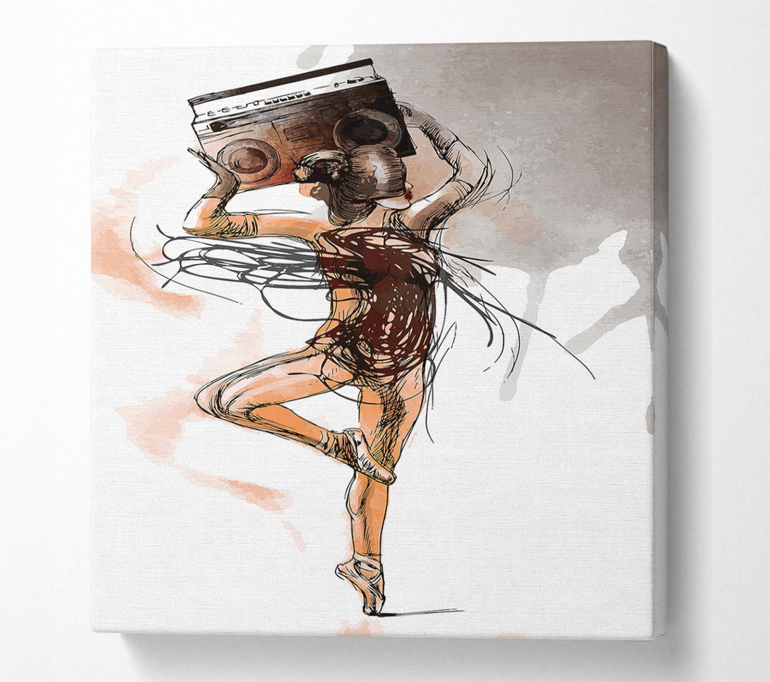  A Canvas Print of Contemporary Movement 19 Canvas Print