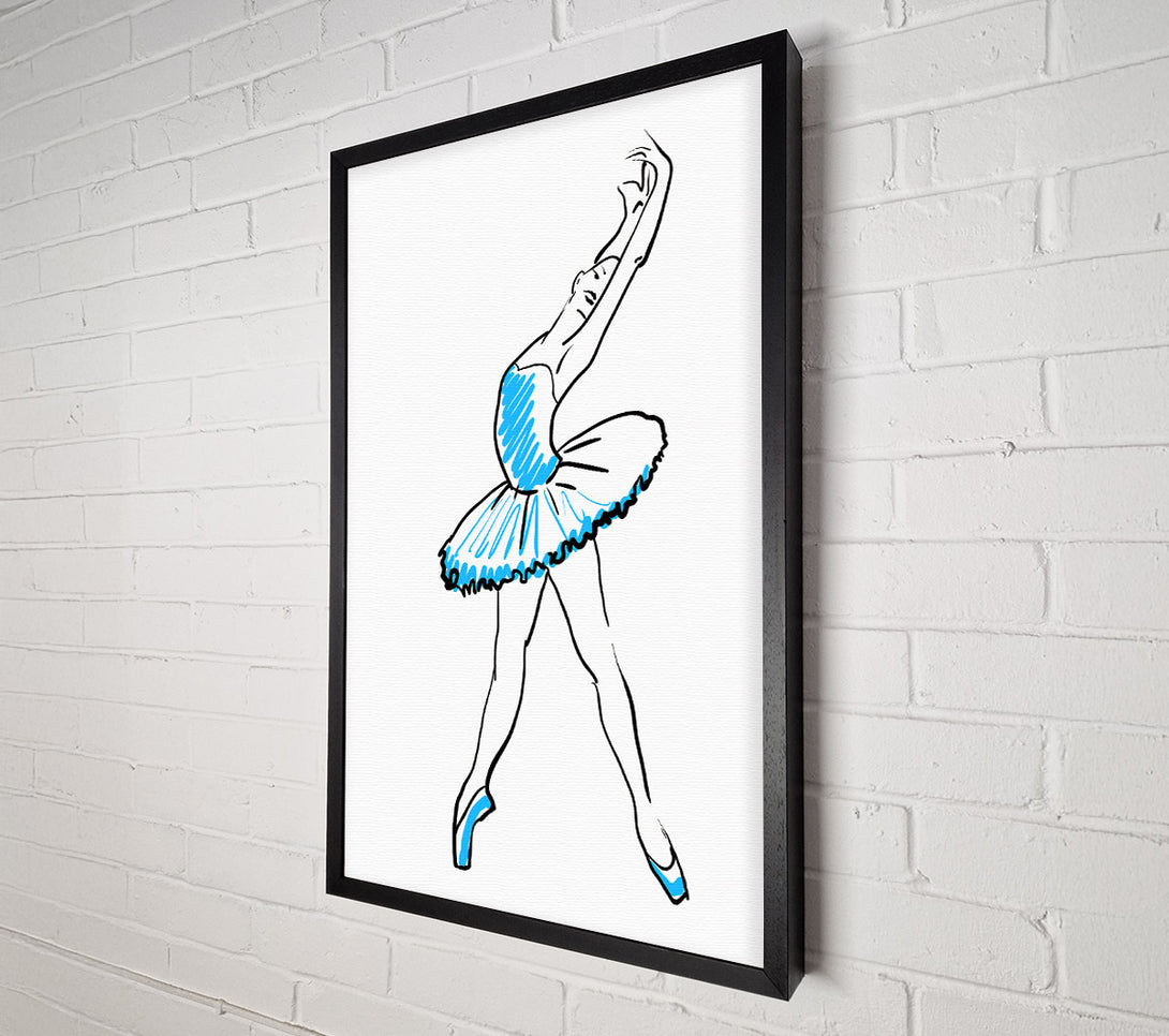  A Canvas Print of Blue Ballerina 1 Canvas Print