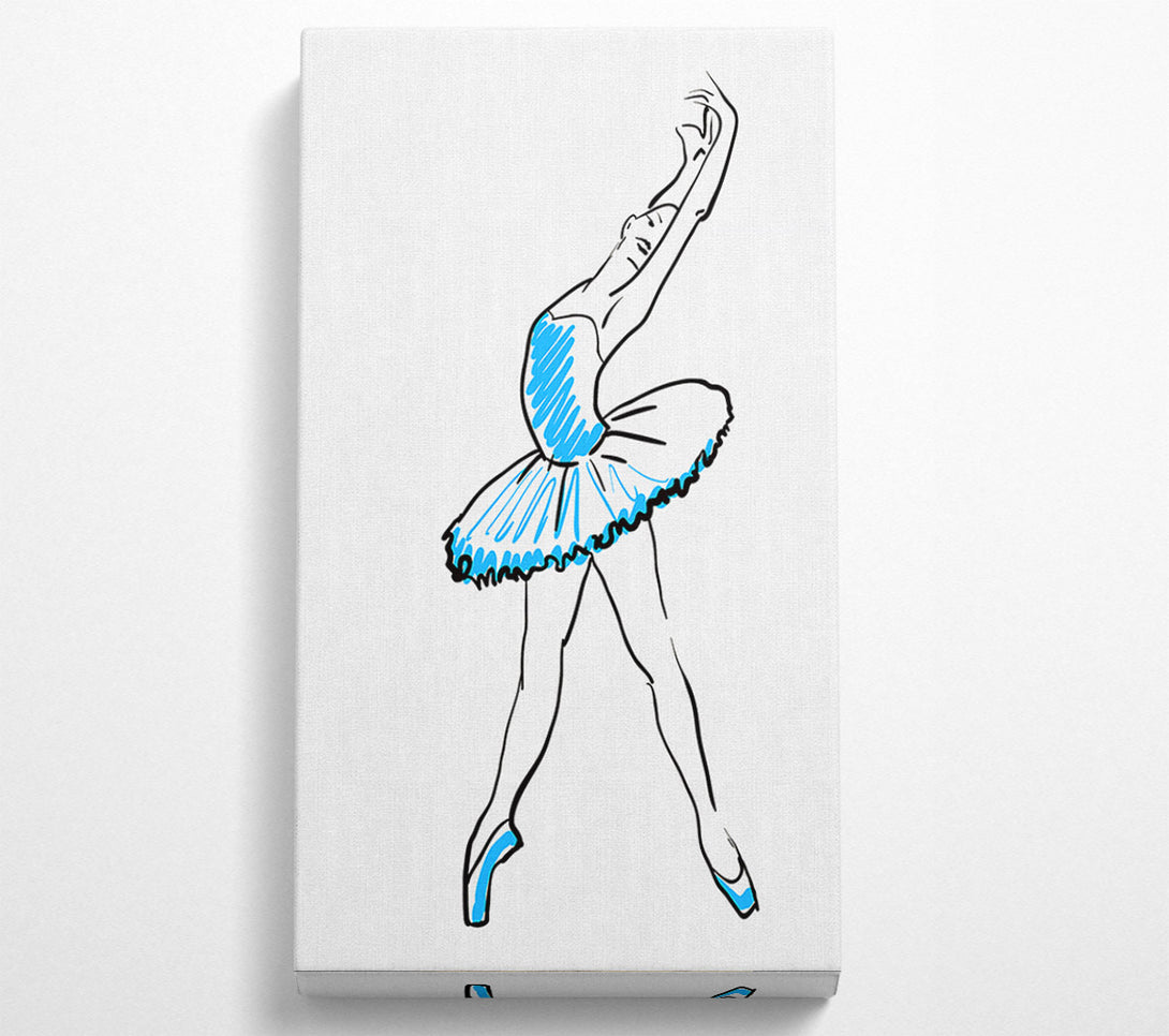  A Canvas Print of Blue Ballerina 1 Canvas Print