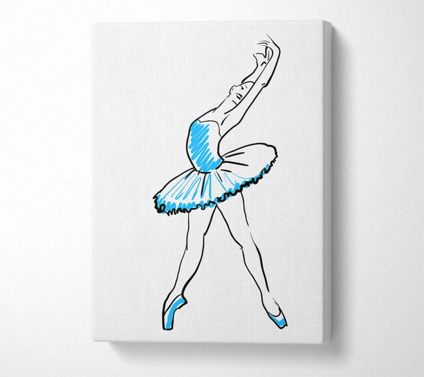  A Canvas Print of Blue Ballerina 1 Canvas Print
