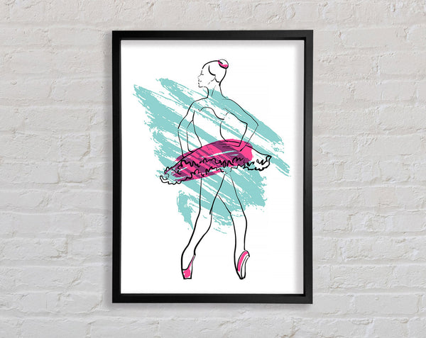 Blau-Rosa-Ballerina 1