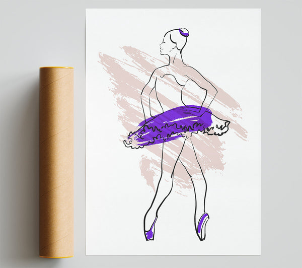 Purple Ballerina 1 Giclee Print