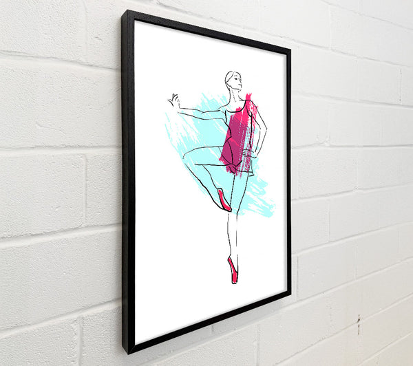 Blue Pink Ballerina 2