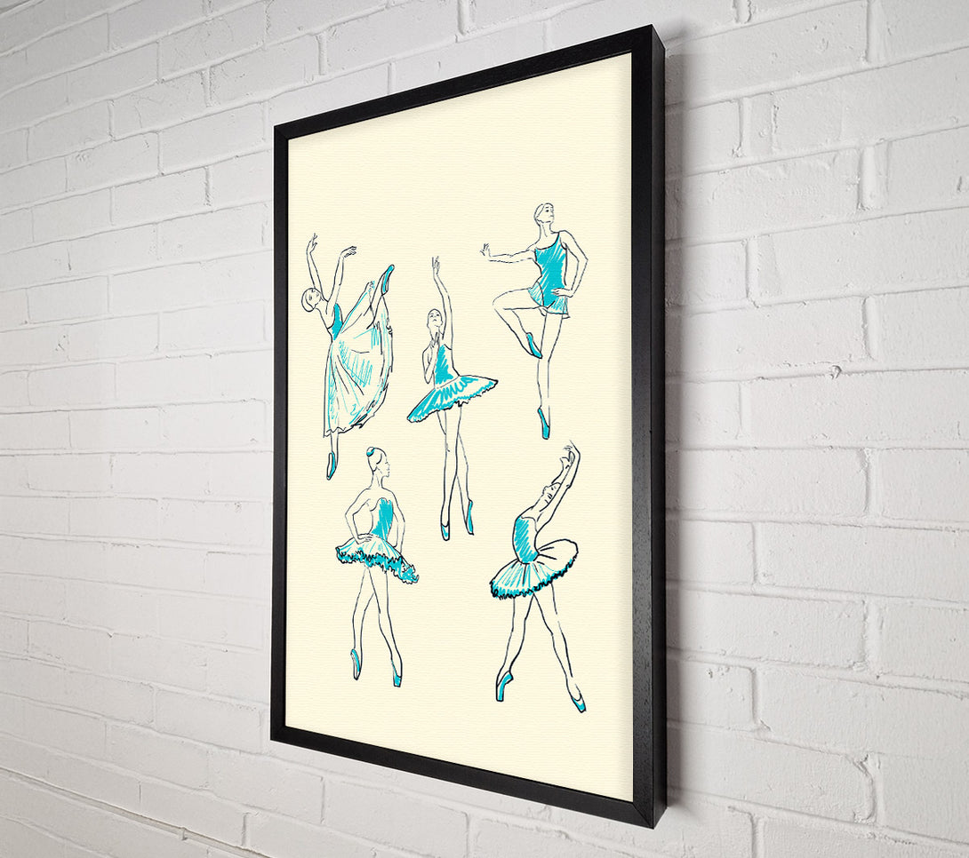  A Canvas Print of Blue Ballerina 3 Canvas Art